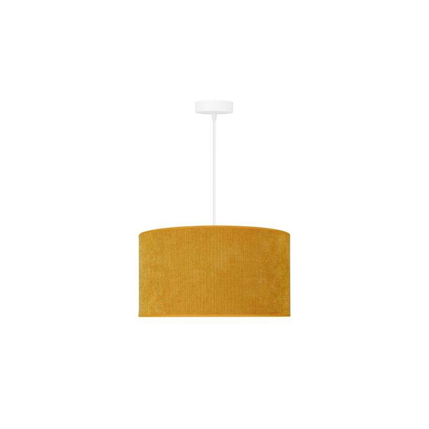 Duolla - Chandelier on a string CORDUROY 1xE27/15W/230V d. 40 cm yellow
