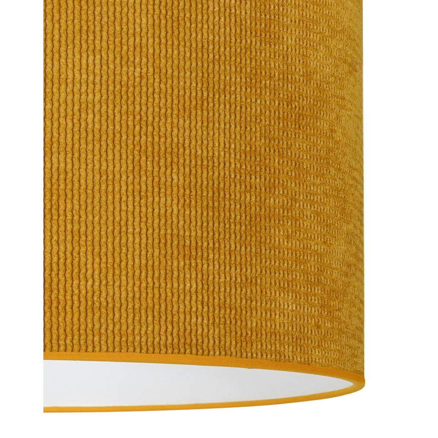 Duolla - Chandelier on a string CORDUROY 1xE27/15W/230V d. 40 cm yellow