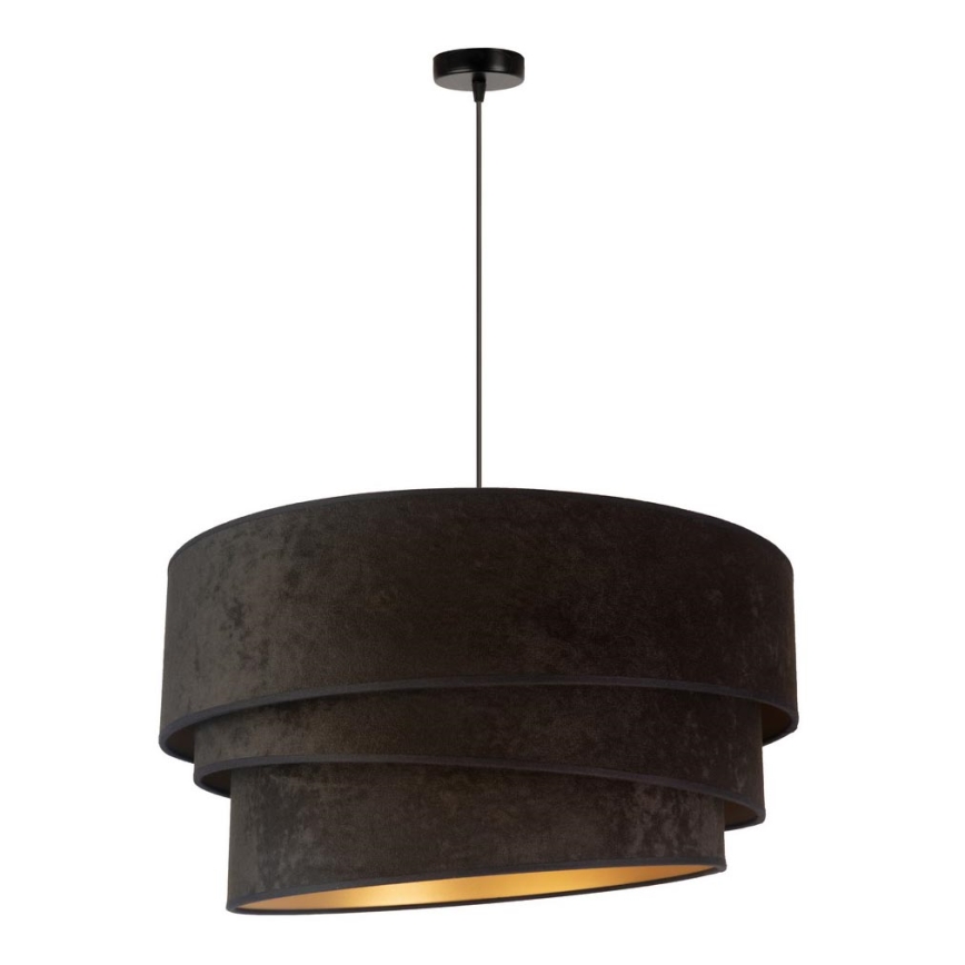 Duolla - Chandelier on a string DEVON 1xE27/40W/230V d. 45 cm black/gold