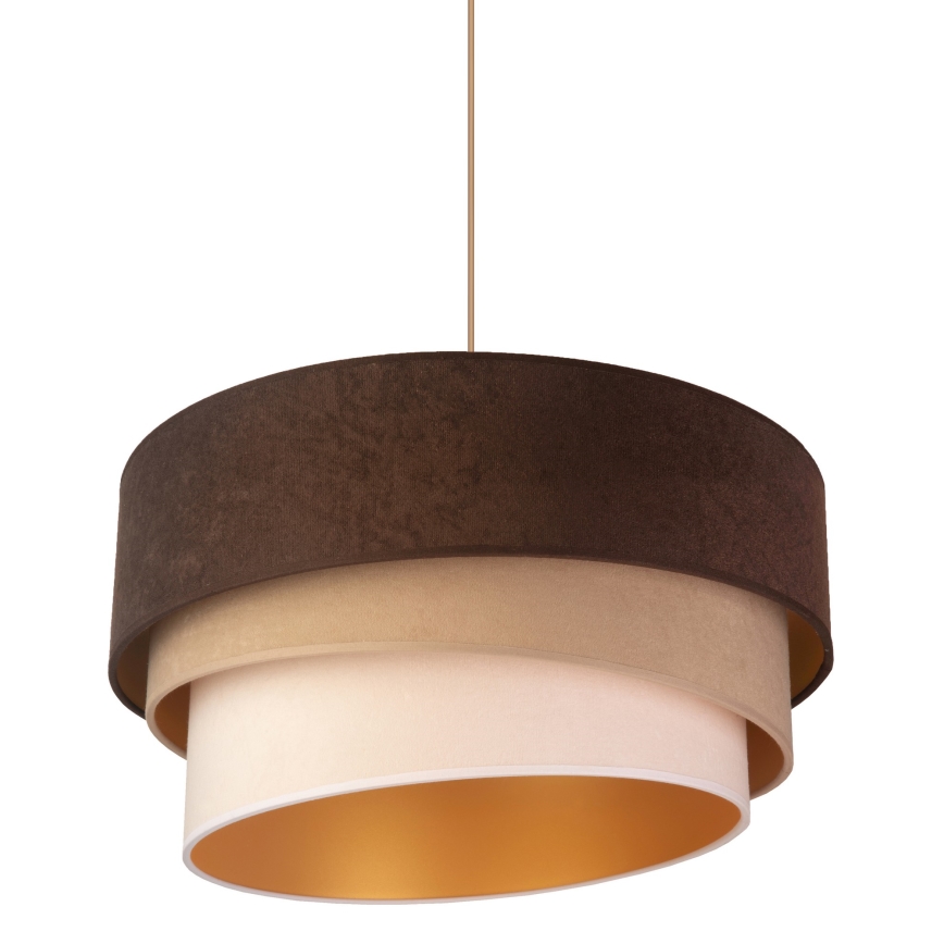 Duolla - Chandelier on a string DEVON 1xE27/40W/230V d. 45 cm brown/beige