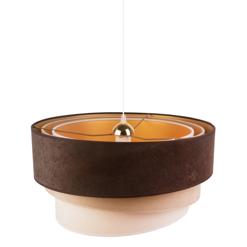 Duolla - Chandelier on a string DEVON 1xE27/40W/230V d. 45 cm brown/beige