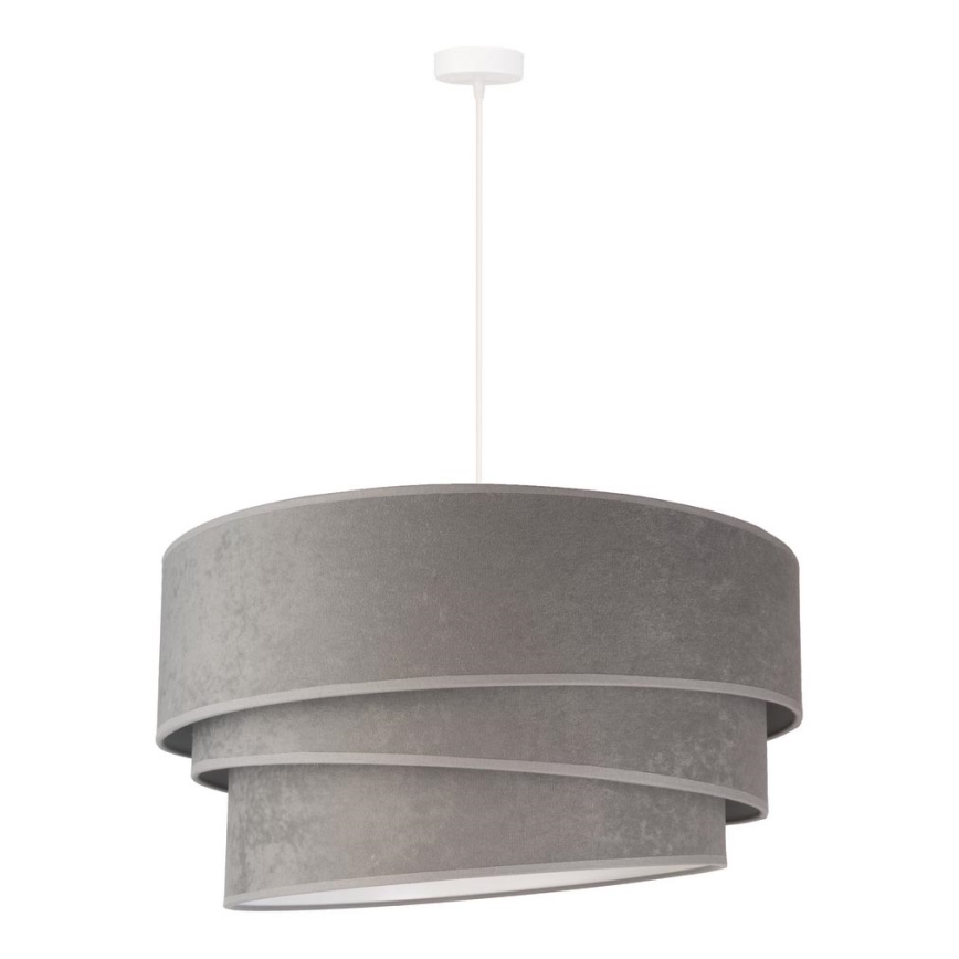 Duolla - Chandelier on a string DEVON 1xE27/40W/230V d. 45 cm grey
