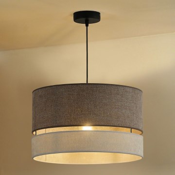 Duolla - Chandelier on a string DOUBLE 1xE27/15W/230V d. 40 cm brown/grey