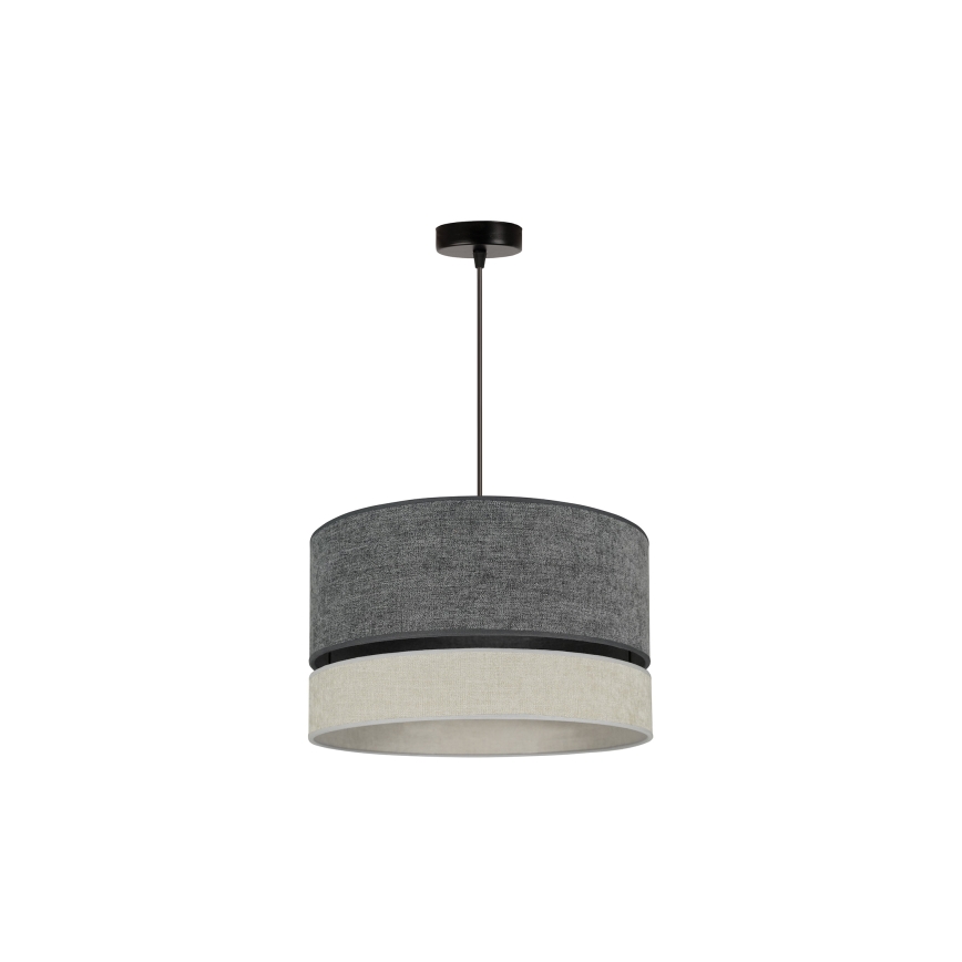 Duolla - Chandelier on a string DOUBLE 1xE27/15W/230V d. 40 cm grey