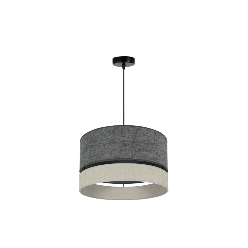 Duolla - Chandelier on a string DOUBLE 1xE27/15W/230V d. 40 cm grey