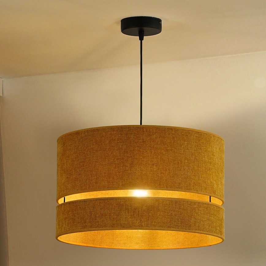 Duolla - Chandelier on a string DOUBLE 1xE27/15W/230V d. 40 cm orange