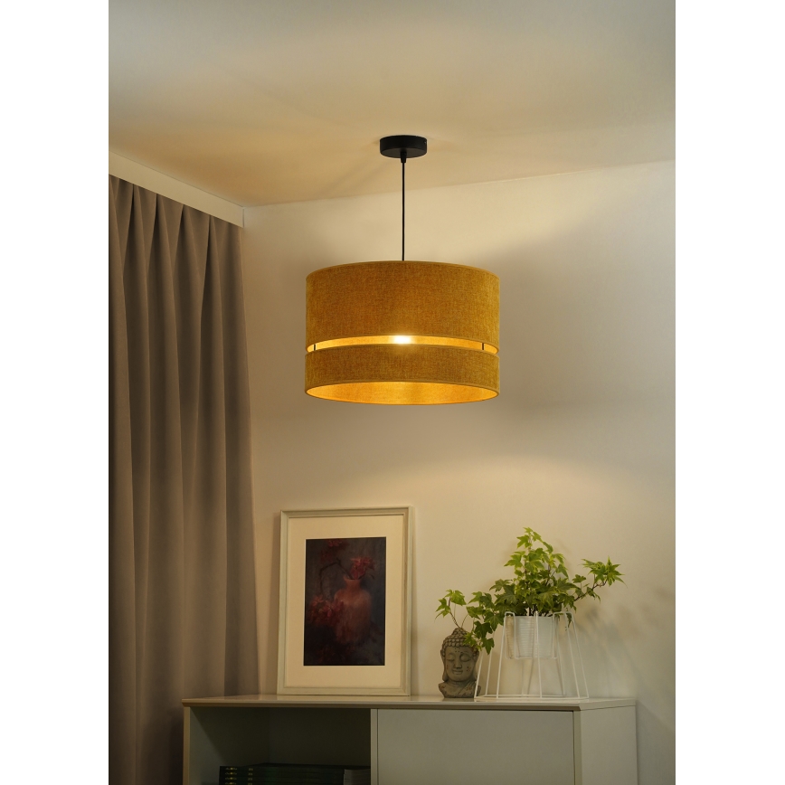 Duolla - Chandelier on a string DOUBLE 1xE27/15W/230V d. 40 cm orange