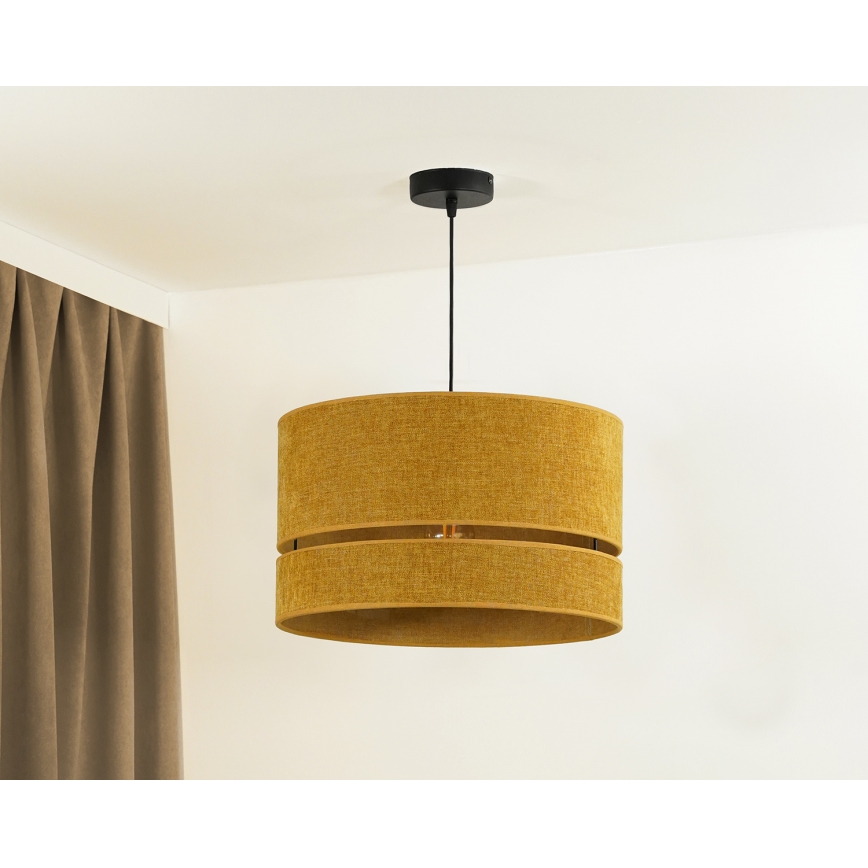 Duolla - Chandelier on a string DOUBLE 1xE27/15W/230V d. 40 cm orange