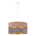 Duolla - Chandelier on a string DUO 1xE27/15W/230V d. 40 cm beige and grey
