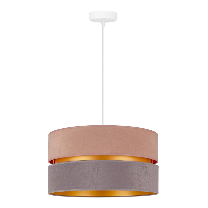 Duolla - Chandelier on a string DUO 1xE27/15W/230V d. 40 cm beige and grey