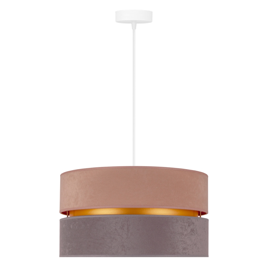 Duolla - Chandelier on a string DUO 1xE27/15W/230V d. 40 cm beige and grey