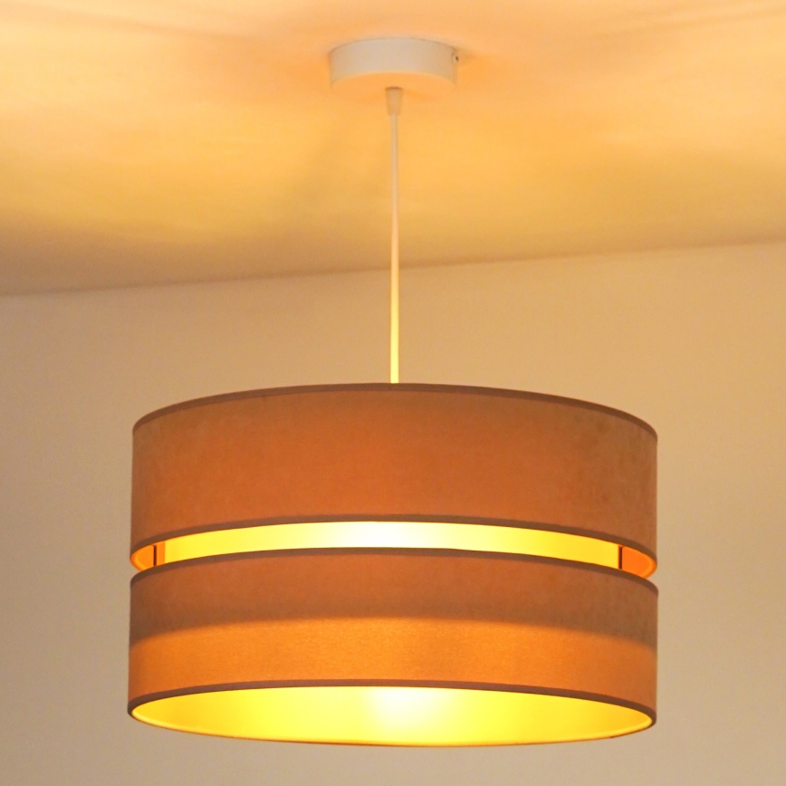 Duolla - Chandelier on a string DUO 1xE27/15W/230V d. 40 cm beige