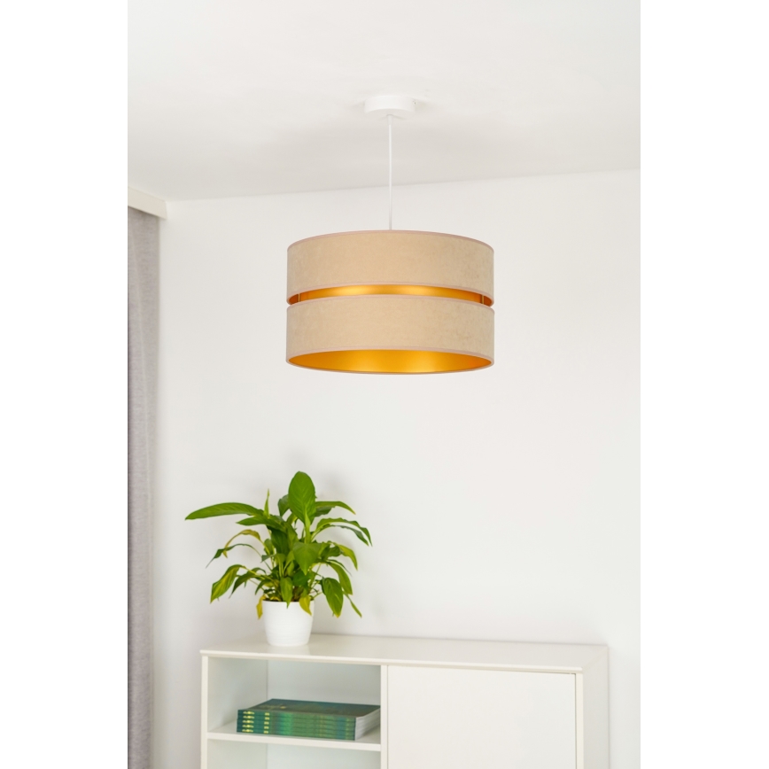 Duolla - Chandelier on a string DUO 1xE27/15W/230V d. 40 cm beige