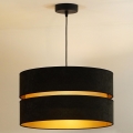 Duolla - Chandelier on a string DUO 1xE27/15W/230V d. 40 cm black/gold