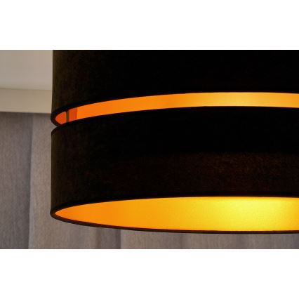 Duolla - Chandelier on a string DUO 1xE27/15W/230V d. 40 cm black/gold