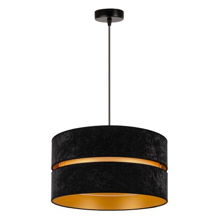 Duolla - Chandelier on a string DUO 1xE27/15W/230V d. 40 cm black/gold