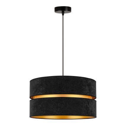 Duolla - Chandelier on a string DUO 1xE27/15W/230V d. 40 cm black/gold