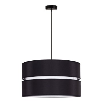 Duolla - Chandelier on a string DUO 1xE27/15W/230V d. 40 cm black/white