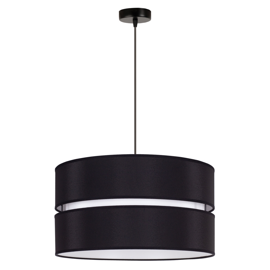 Duolla - Chandelier on a string DUO 1xE27/15W/230V d. 40 cm black/white