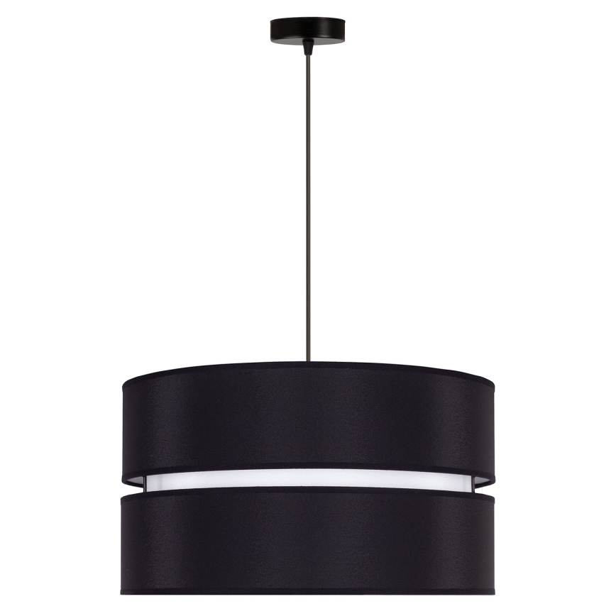 Duolla - Chandelier on a string DUO 1xE27/15W/230V d. 40 cm black/white