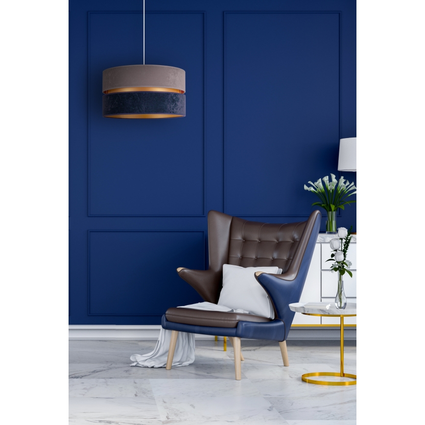 Duolla - Chandelier on a string DUO 1xE27/15W/230V d. 40 cm blue