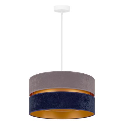 Duolla - Chandelier on a string DUO 1xE27/15W/230V d. 40 cm blue