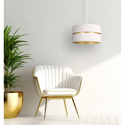 Duolla - Chandelier on a string DUO 1xE27/15W/230V d. 40 cm creamy/gold