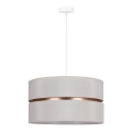 Duolla - Chandelier on a string DUO 1xE27/15W/230V d. 40 cm creamy/gold