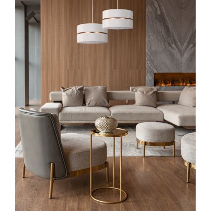 Duolla - Chandelier on a string DUO 1xE27/15W/230V d. 40 cm creamy/gold