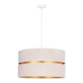 Duolla - Chandelier on a string DUO 1xE27/15W/230V d. 40 cm creamy/gold