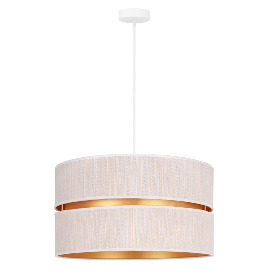 Duolla - Chandelier on a string DUO 1xE27/15W/230V d. 40 cm creamy/gold