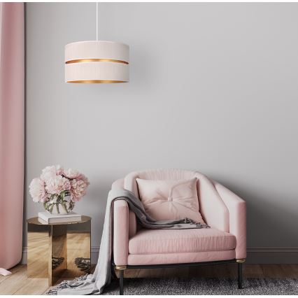 Duolla - Chandelier on a string DUO 1xE27/15W/230V d. 40 cm creamy/gold