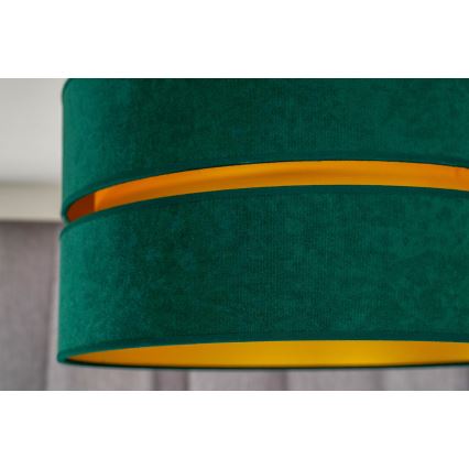 Duolla - Chandelier on a string DUO 1xE27/15W/230V d. 40 cm green/gold