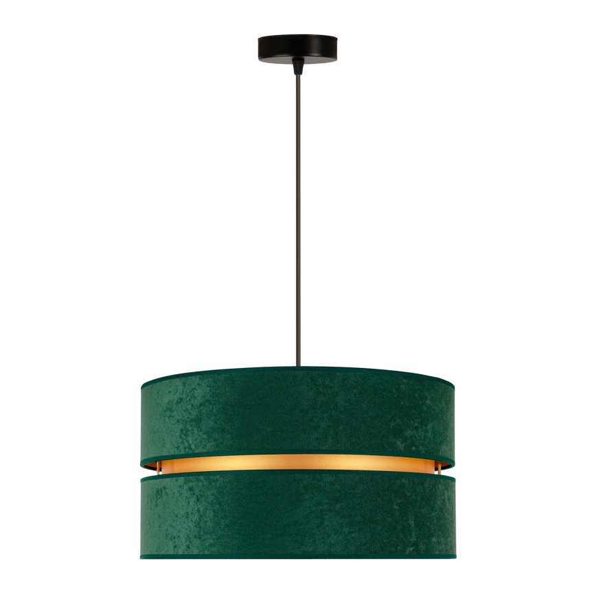 Duolla - Chandelier on a string DUO 1xE27/15W/230V d. 40 cm green/gold