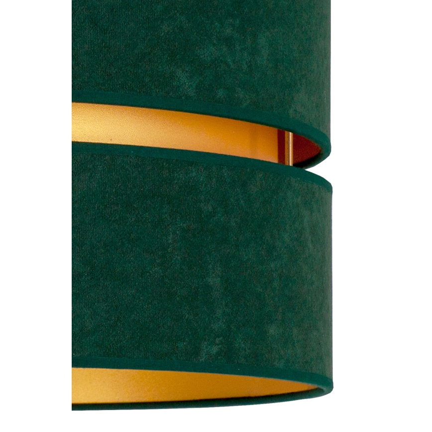 Duolla - Chandelier on a string DUO 1xE27/15W/230V d. 40 cm green/gold