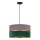 Duolla - Chandelier on a string DUO 1xE27/15W/230V d. 40 cm grey/green/gold