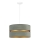 Duolla - Chandelier on a string DUO 1xE27/15W/230V d. 40 cm light green/gold