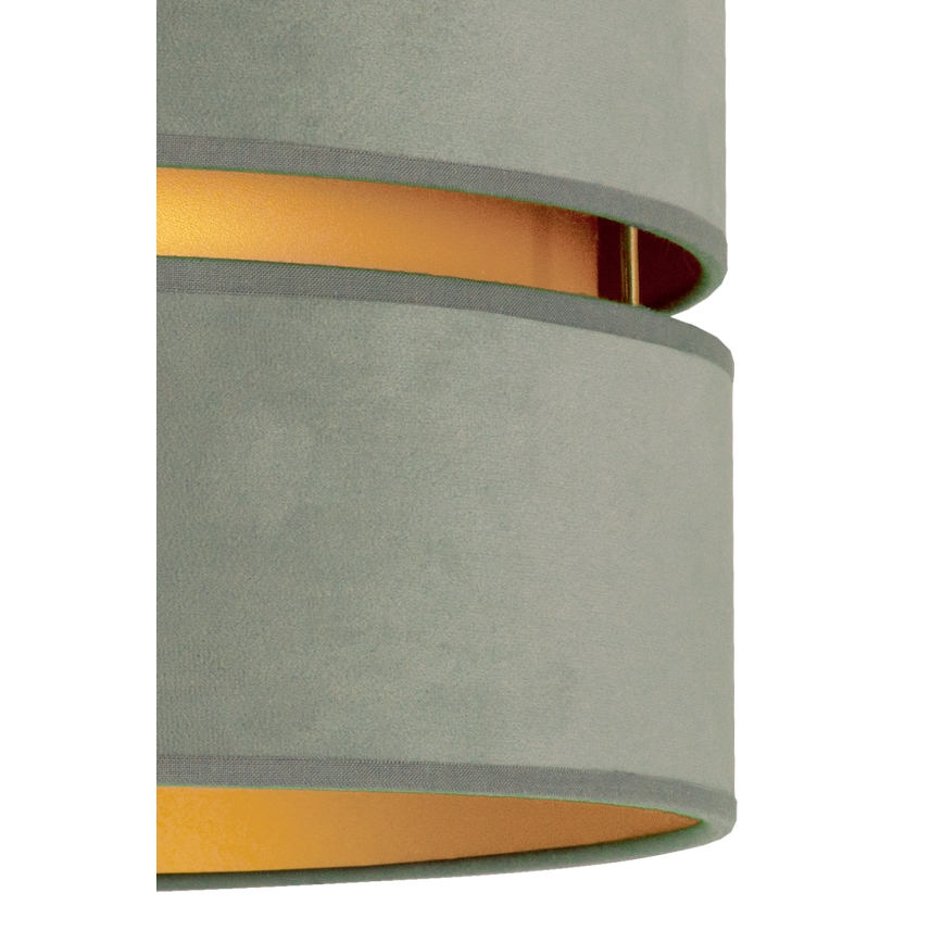 Duolla - Chandelier on a string DUO 1xE27/15W/230V d. 40 cm light green/gold