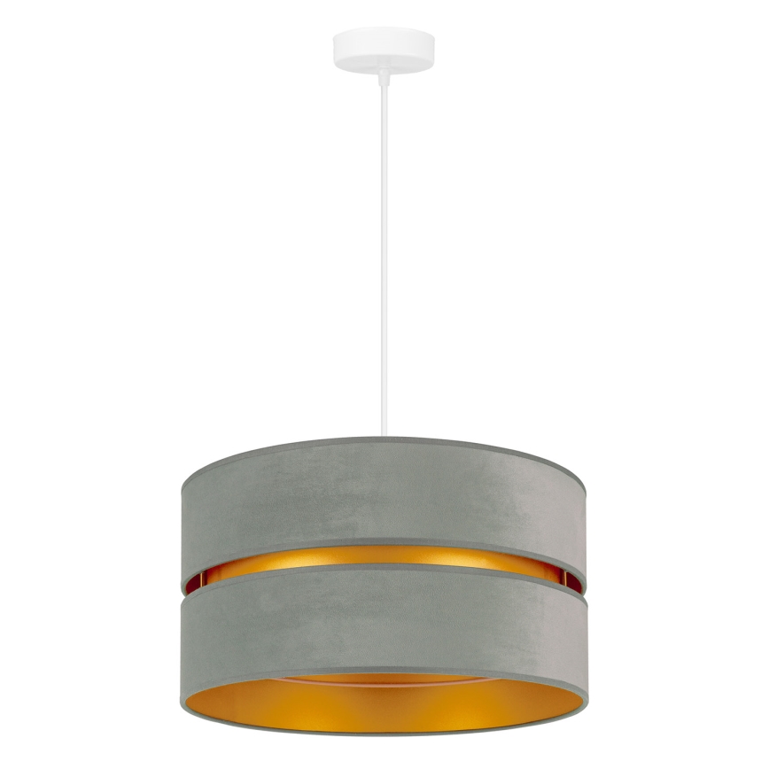 Duolla - Chandelier on a string DUO 1xE27/15W/230V d. 40 cm light green/gold