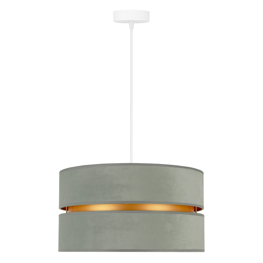 Duolla - Chandelier on a string DUO 1xE27/15W/230V d. 40 cm light green/gold