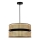 Duolla - Chandelier on a string DUO 1xE27/15W/230V d. 40 cm rattan/black