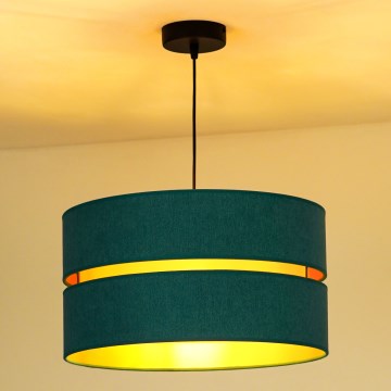Duolla - Chandelier on a string DUO 1xE27/15W/230V d. 40 cm turquoise/gold