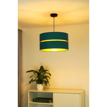Duolla - Chandelier on a string DUO 1xE27/15W/230V d. 40 cm turquoise/gold
