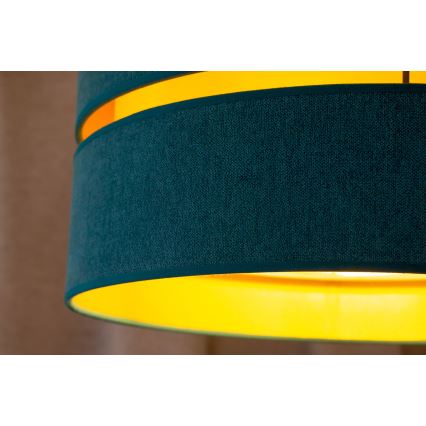 Duolla - Chandelier on a string DUO 1xE27/15W/230V d. 40 cm turquoise/gold