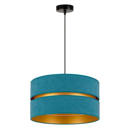 Duolla - Chandelier on a string DUO 1xE27/15W/230V d. 40 cm turquoise/gold