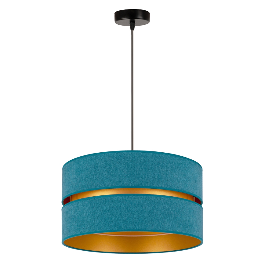 Duolla - Chandelier on a string DUO 1xE27/15W/230V d. 40 cm turquoise/gold