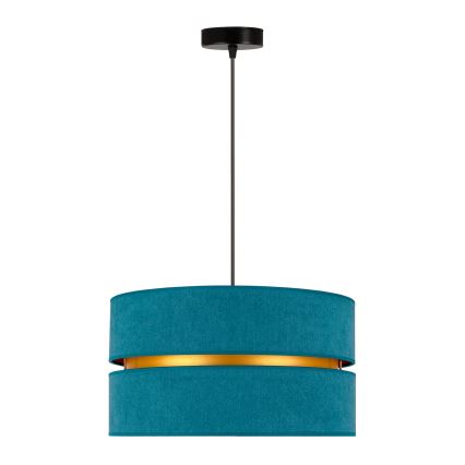 Duolla - Chandelier on a string DUO 1xE27/15W/230V d. 40 cm turquoise/gold