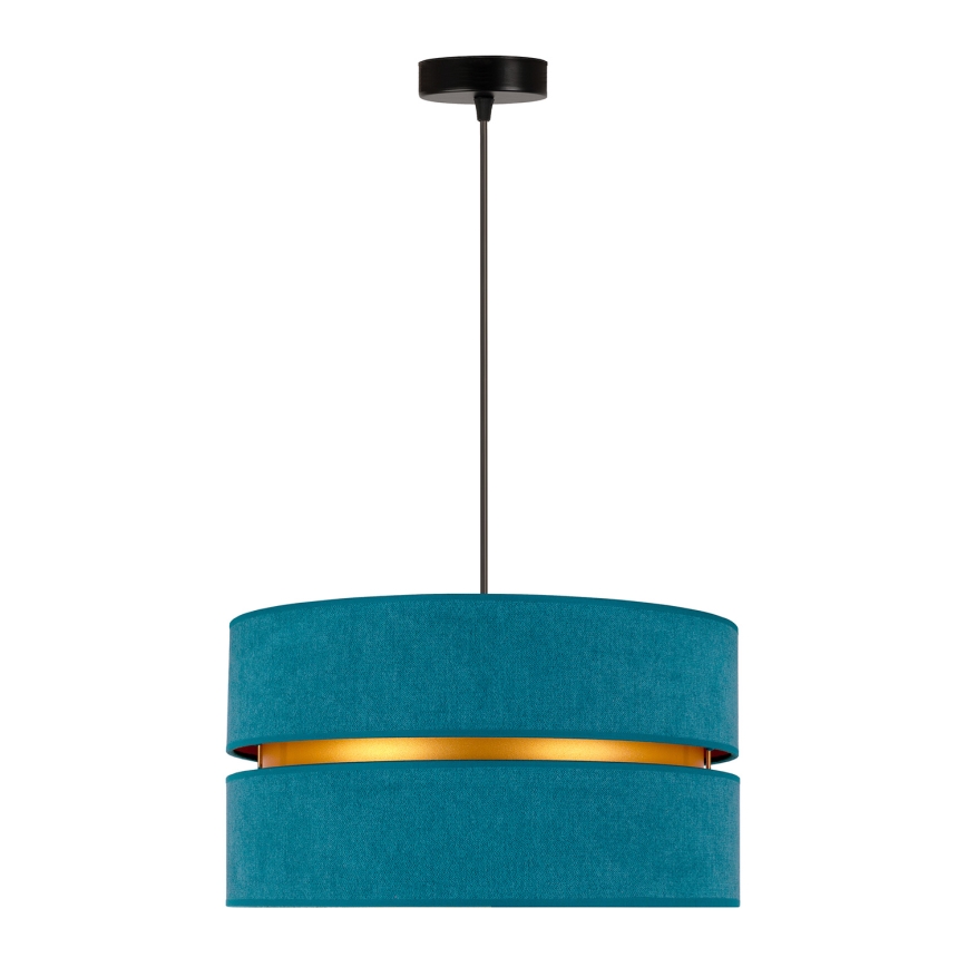 Duolla - Chandelier on a string DUO 1xE27/15W/230V d. 40 cm turquoise/gold