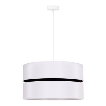 Duolla - Chandelier on a string DUO 1xE27/15W/230V d. 40 cm white/black