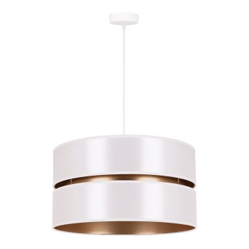 Duolla - Chandelier on a string DUO 1xE27/15W/230V d. 40 cm white/gold